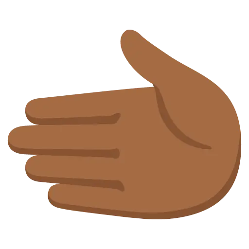 Leftwards Hand: Medium-Dark Skin Tone