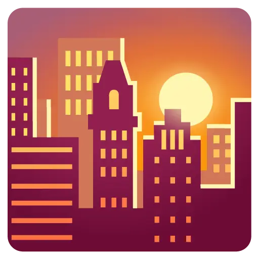 Sunset Over Buildings