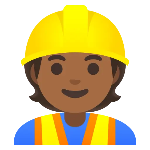 Construction Worker: Medium-Dark Skin Tone