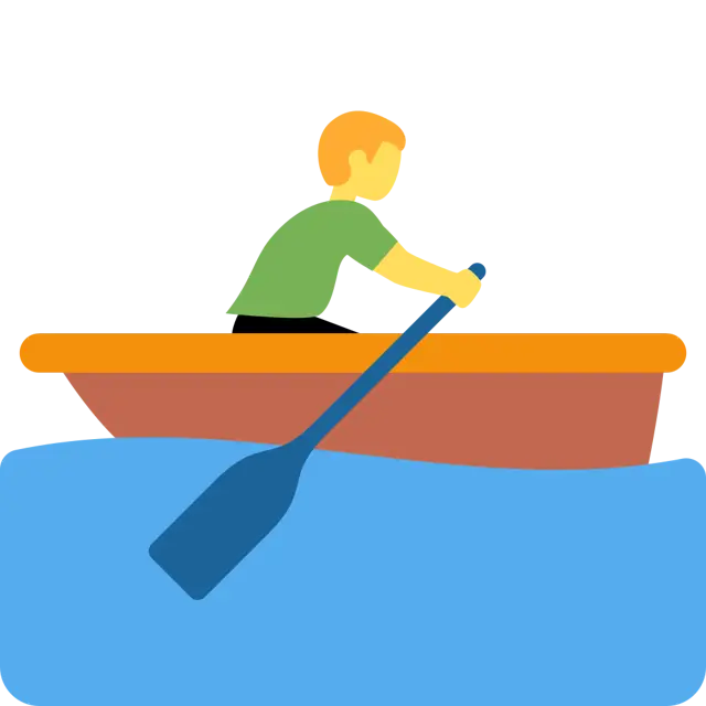 Man Rowing Boat