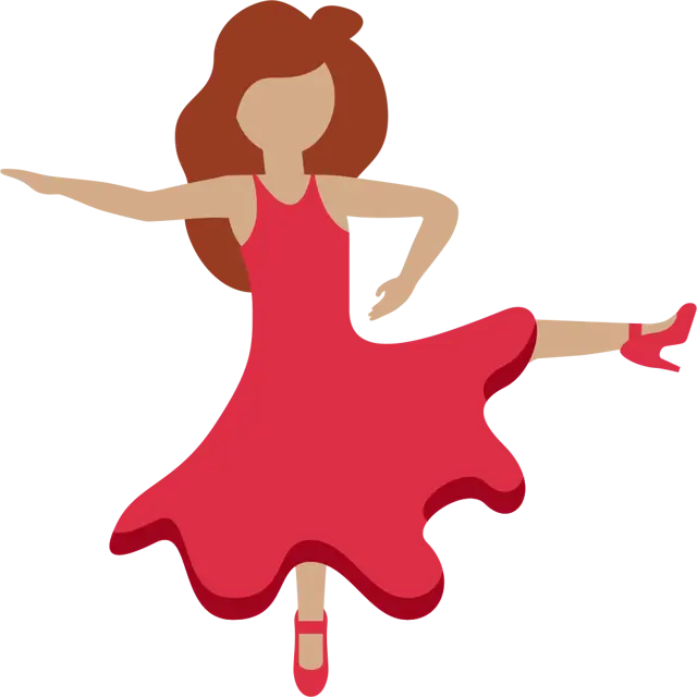 Woman Dancing: Medium Skin Tone