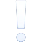 White Exclamation Mark Ornament