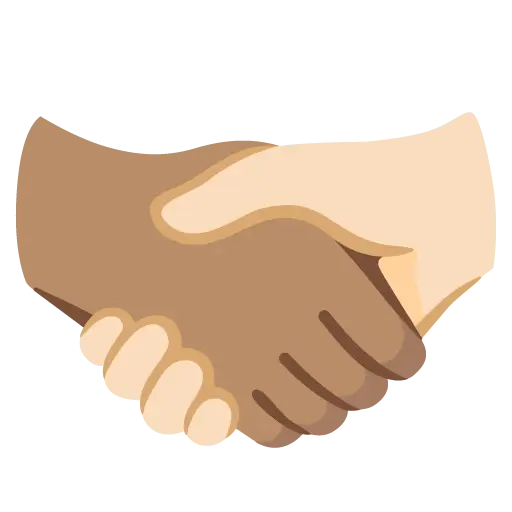 Handshake: Light Skin Tone, Medium Skin Tone