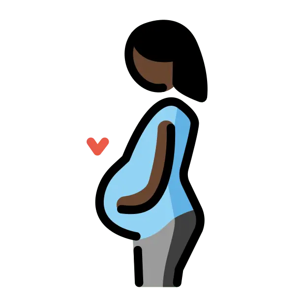 Pregnant Woman: Dark Skin Tone