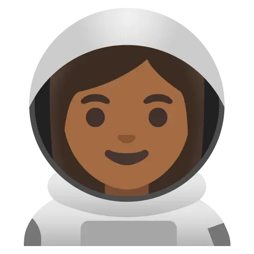 Woman Astronaut: Medium-Dark Skin Tone