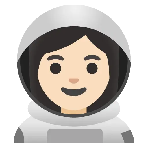 Woman Astronaut: Light Skin Tone