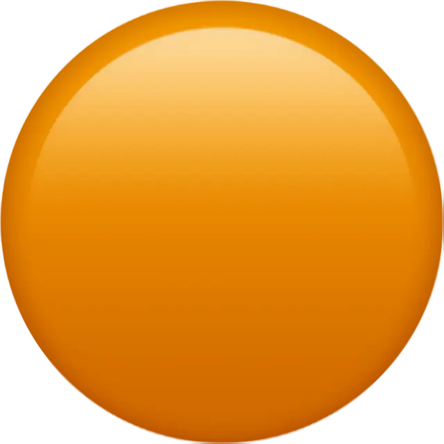大きなオレンジ色の円