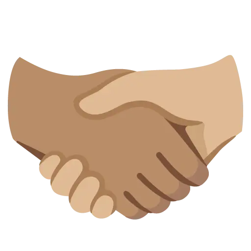 Handshake: Medium-Light Skin Tone, Medium Skin Tone