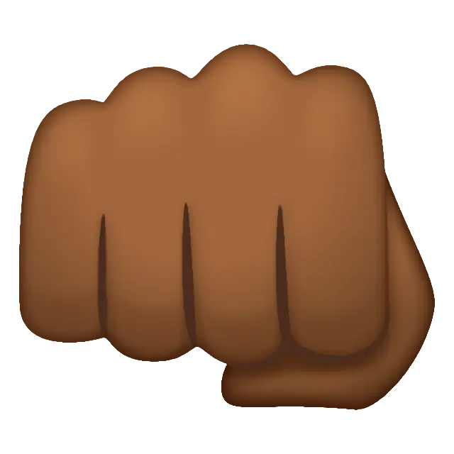 Oncoming Fist: Medium-Dark Skin Tone