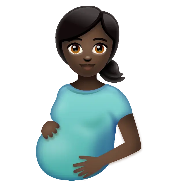 Pregnant Woman: Dark Skin Tone