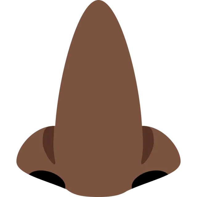 Nose: Dark Skin Tone