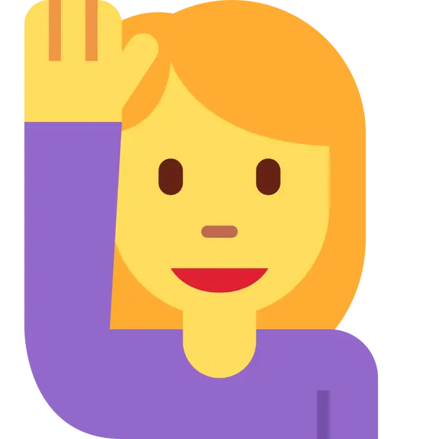 Woman Raising Hand