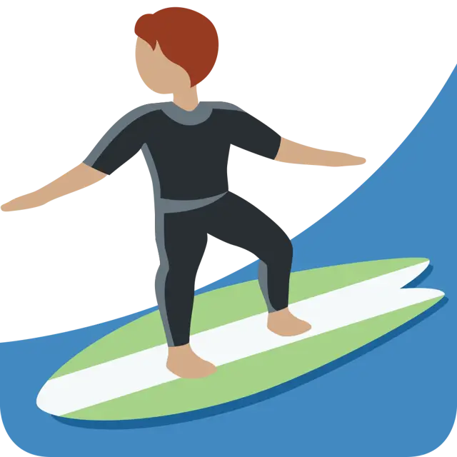 Person Surfing: Medium Skin Tone