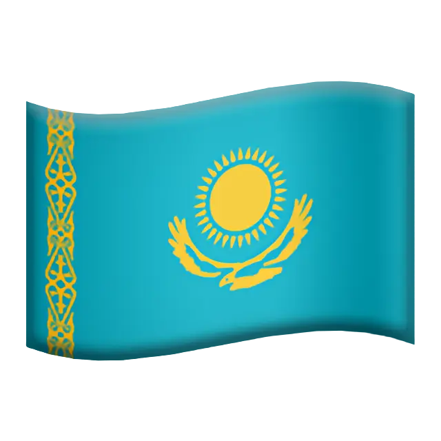 Flag: Kazakhstan