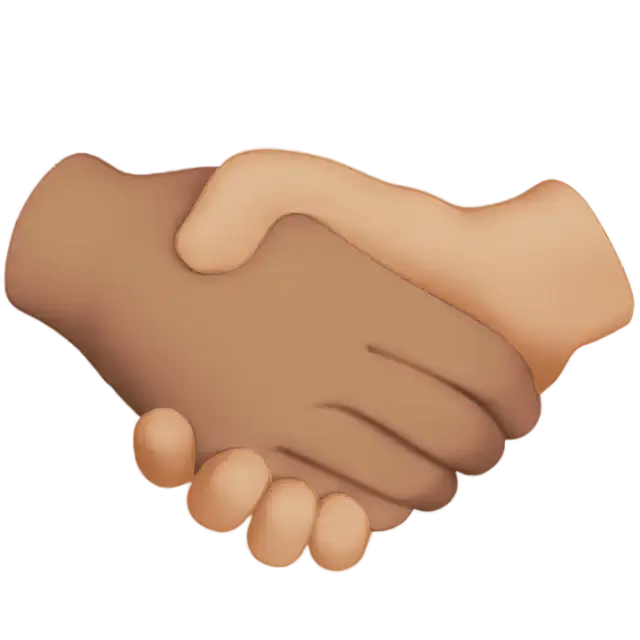 Handshake: Medium Skin Tone, Medium-Dark Skin Tone