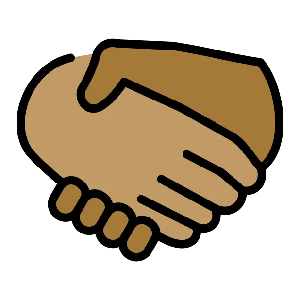 Handshake: Medium Skin Tone, Medium-Dark Skin Tone