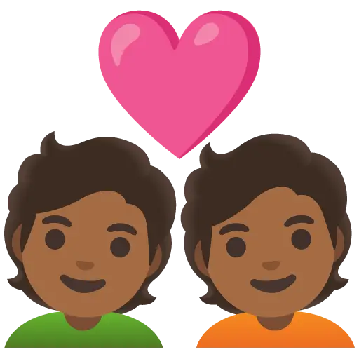 Couple with Heart: Medium-Dark Skin Tone