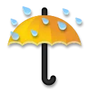 Umbrella with Rain Drops