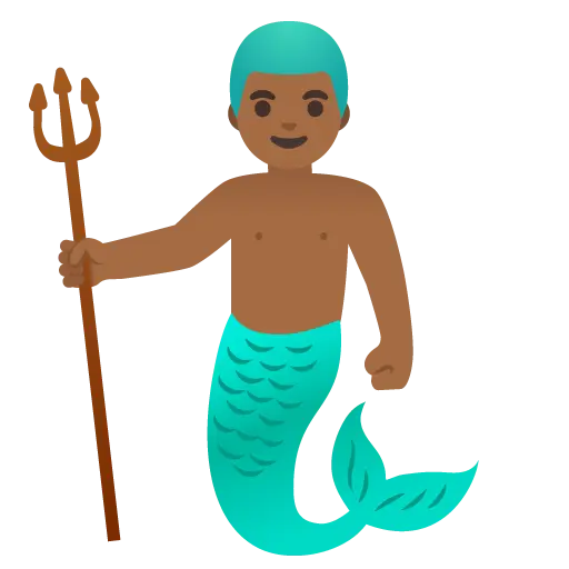 Merman: Medium-Dark Skin Tone