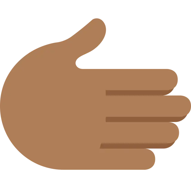 Rightwards Hand: Medium-Dark Skin Tone