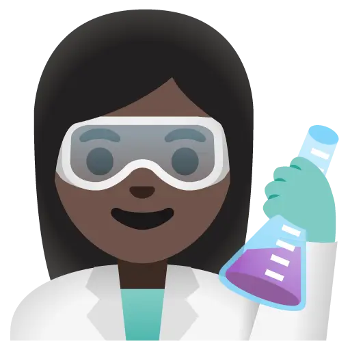 Woman Scientist: Dark Skin Tone