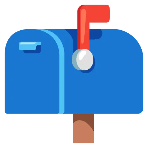Mailbox chiusa con bandiera alzata