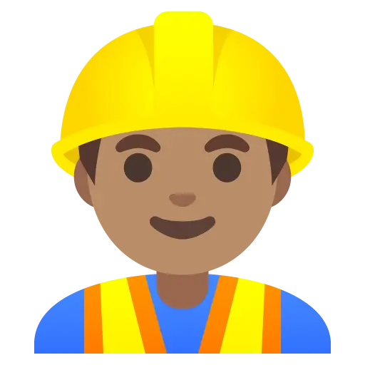 Man Construction Worker: Medium Skin Tone