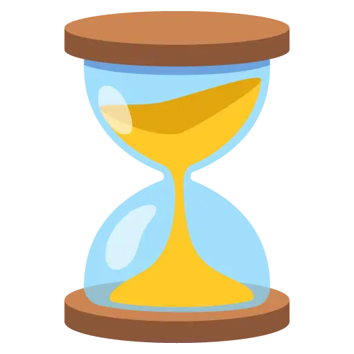 Hourglass with Flowing Sand