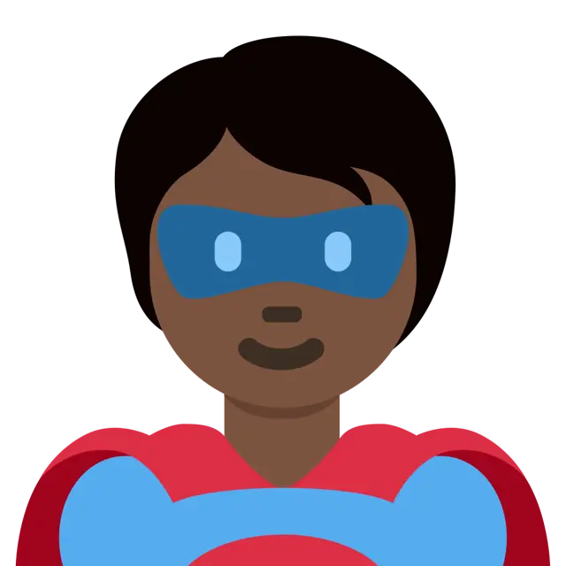 Superhero: Dark Skin Tone