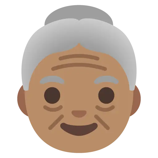 Old Woman: Medium Skin Tone