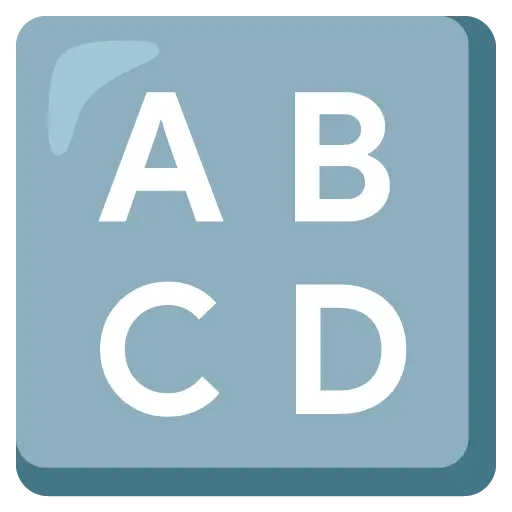 Símbolo de entrada para letras de capital latinas