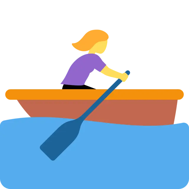 Woman Rowing Boat