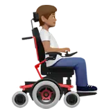 Person in Motorized Wheelchair Facing Right: Medium Skin Tone