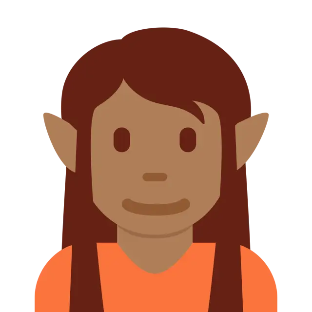 Elf: Medium-Dark Skin Tone