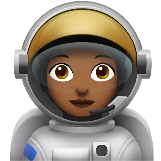 Woman Astronaut: Medium-Dark Skin Tone