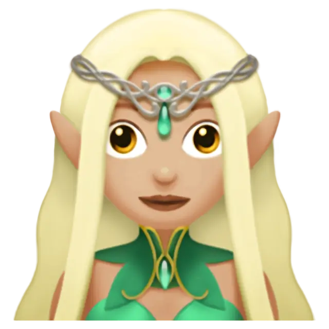 Woman Elf: Medium-Light Skin Tone