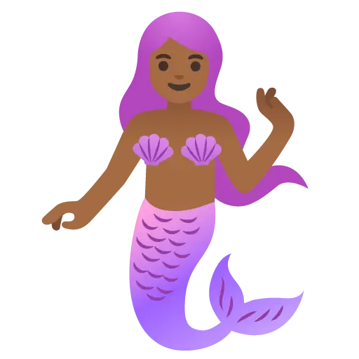 Mermaid: Medium-Dark Skin Tone