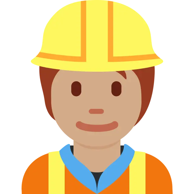 Construction Worker: Medium Skin Tone