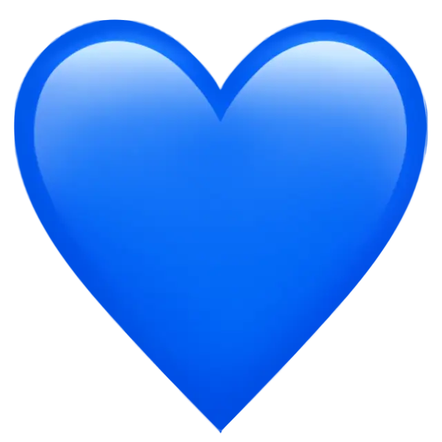 Blue Heart Emoji (U+1F499)