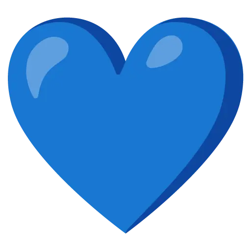 Coração azul