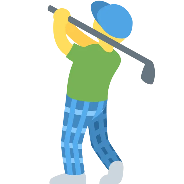 Man Golfing