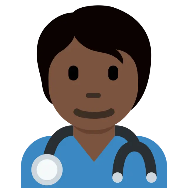 Health Worker: Dark Skin Tone