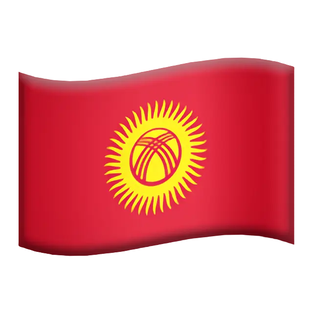 Flag: Kyrgyzstan