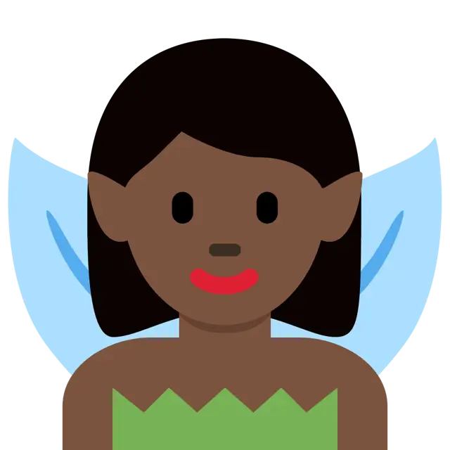 Woman Fairy: Dark Skin Tone