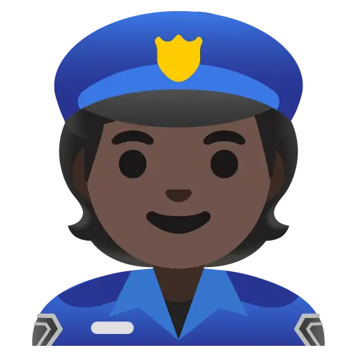 Police Officer: Dark Skin Tone