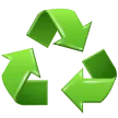 Black Universal Recycling Symbol