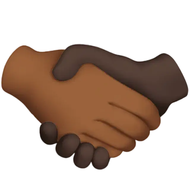 Handshake: Medium-Dark Skin Tone, Dark Skin Tone