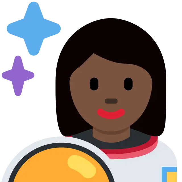 Woman Astronaut: Dark Skin Tone