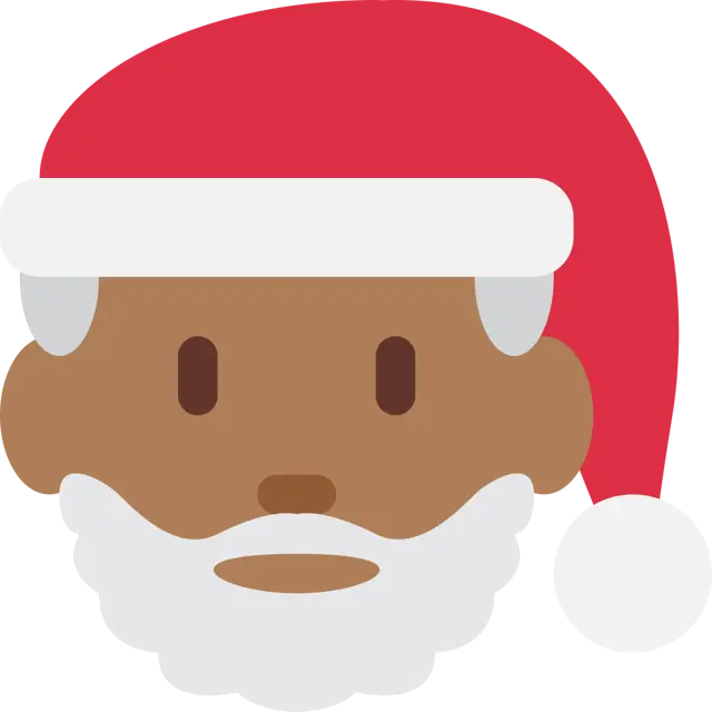 Santa Claus: Medium-Dark Skin Tone