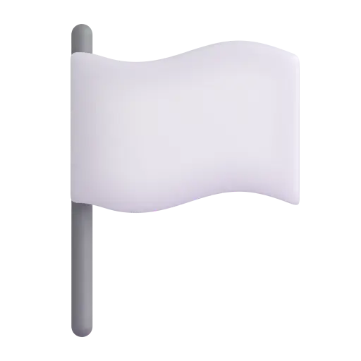 Развивающийся белый флаг